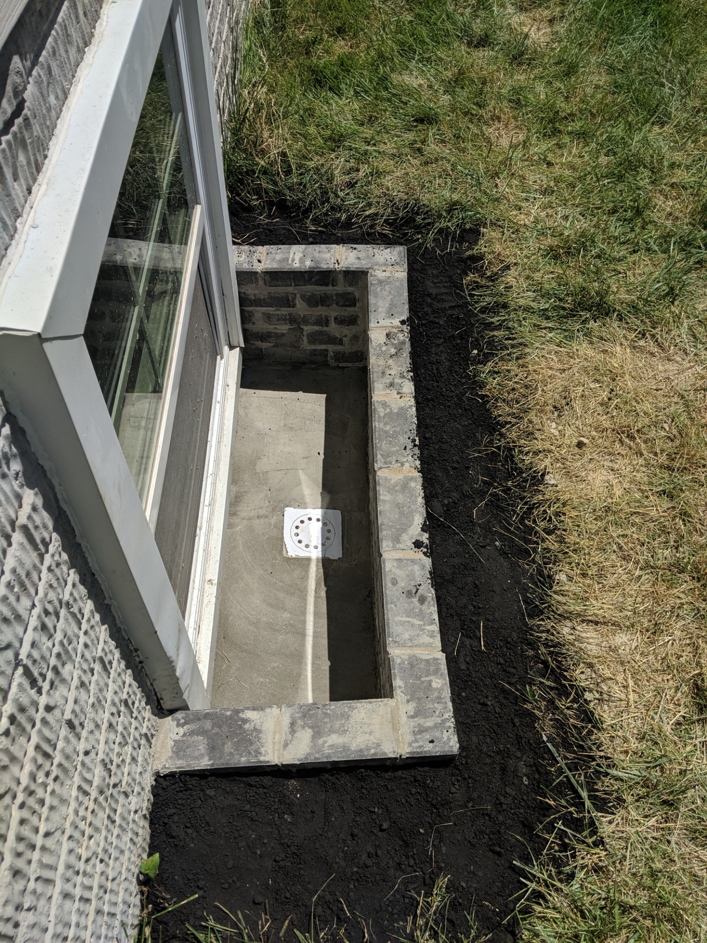Egress window replacement completed in a Maryland basement