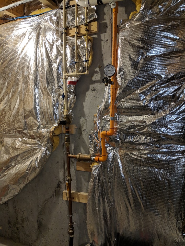Foundation repair completed after a drywall crack diagnosis in a Maryland home