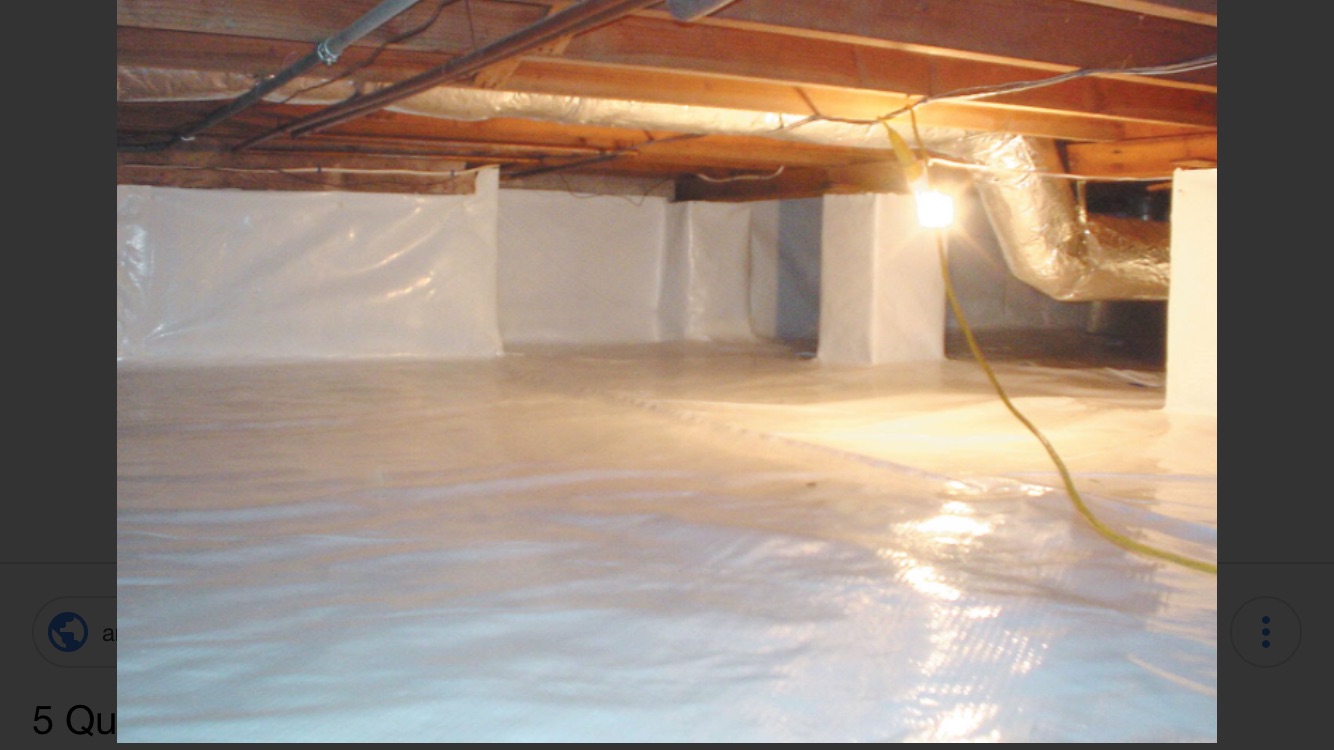 Ground Vapor Barrier Installation