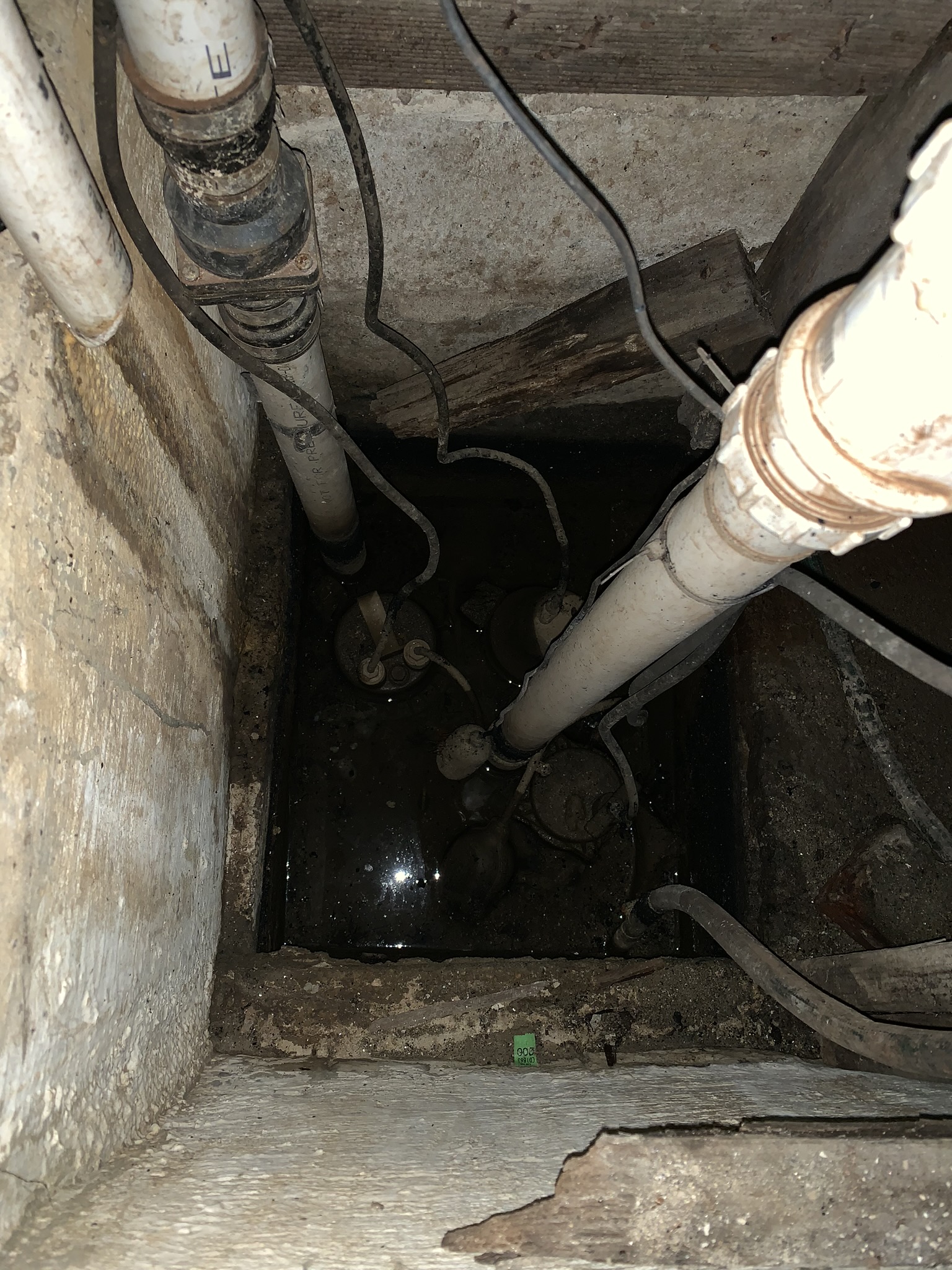 Multiple backup sump pumps installed in Maryland basement