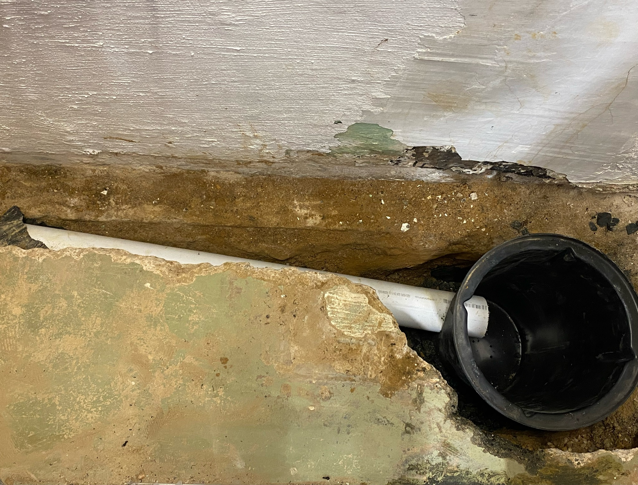 Sump pump installation completed in a Maryland basement