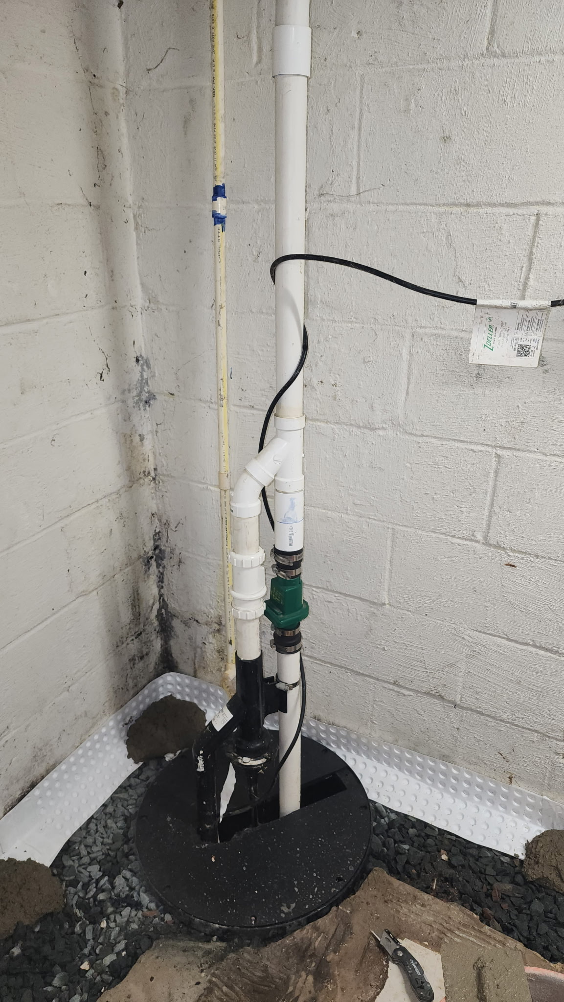 Sump pump failure diagnosed and resolved in a Maryland basement